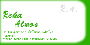 reka almos business card
